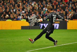 2010년 11월 마드리드 더비 중 데 헤아