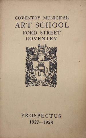 1927-1928년 학년도 코번트리 시립 예술학교 안내서