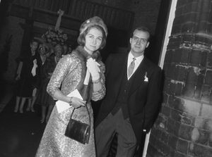 1966년 헤이그에서 열린 결혼식에 참석한 소피아와 후안 카를로스