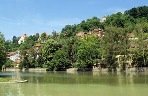 튀빙겐에서 슈타인라흐강 하구