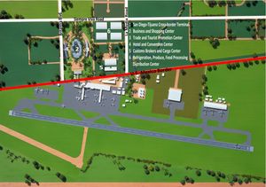 국경 간 무역 및 서비스를 더욱 활성화하기 위한 상업적 구성 요소를 갖춘 티후아나 국경 횡단 터미널 컨셉