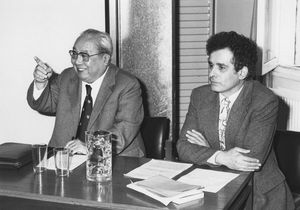 페이샤오퉁과 모리스 블로크 교수, 1986년