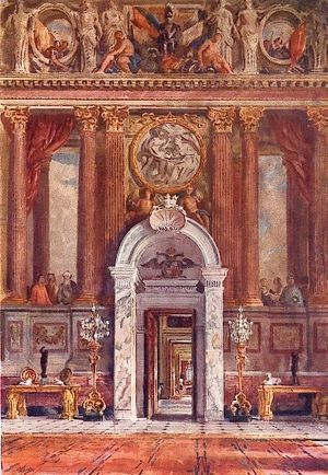 그랜드 살롱, 블레넘 궁전, 1918년경, 윌리엄 브루스 엘리스 랭켄