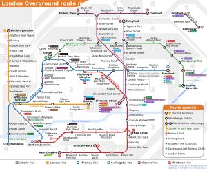 런던 오버그라운드 노선도