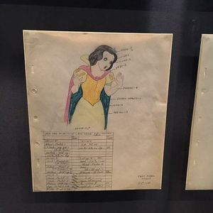 백설공주의 초기 스케치