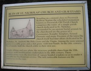 성 니콜라스 교회 안내판