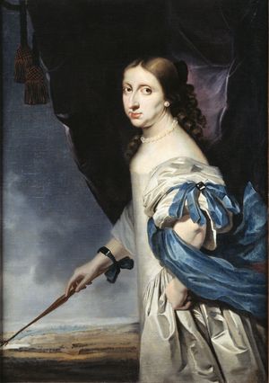 크리스티나의 초상, 아브라함 우흐터스가 1661년에 그림