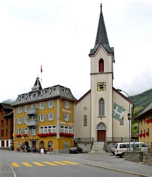 레알프 마을 중심지