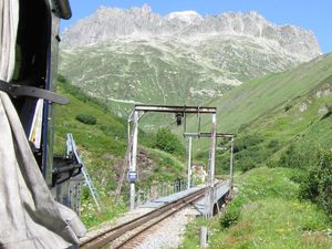 기차에서 본 슈테펜바흐 다리 (오르막길)