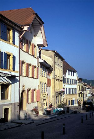 부드리 구시가의 주택