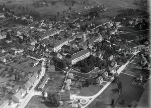 발터 미텔홀저가 1919년에 촬영한 들레몽 항공 사진