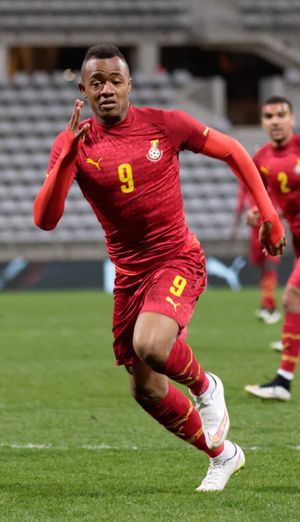 2015년 가나 대표팀에서 활약하는 아유