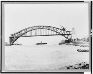 최종 승인된 주 경간 아치