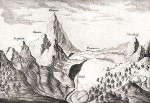 1782년 벨사자 하케가 제작한 판화 클로크너