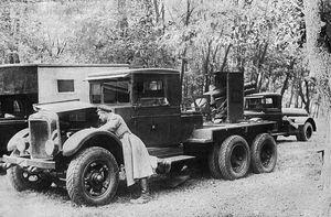 소련의 SU-12 대전차 건 트럭, 제2차 세계 대전.