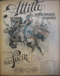 행진곡 《아틸라》 악보 표지