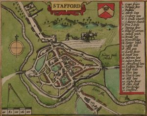 존 스피드의 스태퍼드 지도, 1611년경