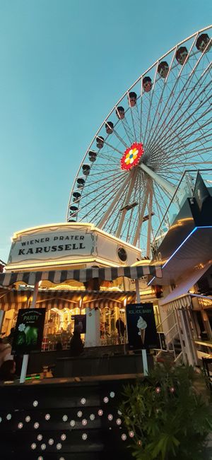 저녁의 비엔나 프라터 대관람차