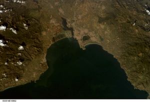 칼리아리 광역시의 위성 사진