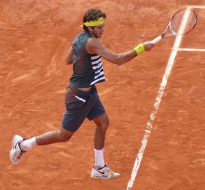 2009년 프랑스 오픈에서 델 포트로는 준결승에 진출하여 최종 우승자 페더러에게 패했다