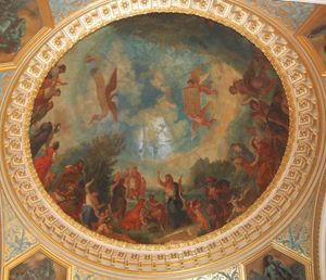 들라크루아의 '단테의 지옥'이 그려진 도서관 천장