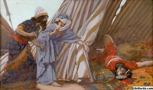 야엘이 시스라의 죽음을 바락에게 보여주다, 제임스 티소, 1896–1902