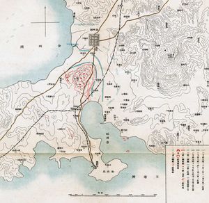 남산 전투 일본군 지도