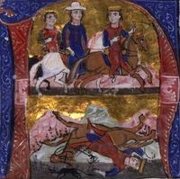 풀크의 죽음, 티레의 기욤의 책의 삽화.