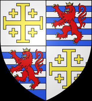 분할된 문장은 위그를 예루살렘과 키프로스 양쪽의 왕으로 나타낸다.