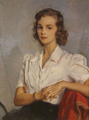 부르봉파르마의 안 공주. 네드 머레이가 1943년에 그린 초상화.