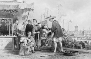 18세기 후반 퉁저우의 "고양이 상인과 차 상인"