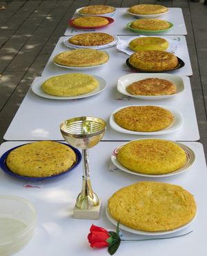 스페인 북부 바스크의 토르티야 대회