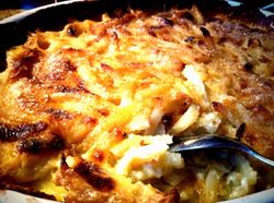 얀손스 프레스텔세 요리의 클로즈업