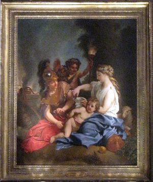 니콜라 푸케의 배우자 마리-마들렌 드 카스티유의 초상화