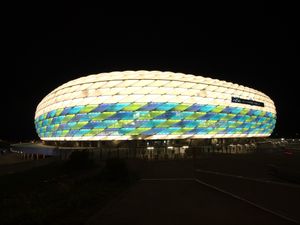 결승전 경기에서의 알리안츠 아레나.