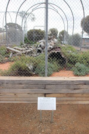 우메라 마을 내의 우메라 에어크래프트 & 미사일 파크에 야외 전시된 블루 스트릭 (유럽 로켓 4호기에 사용)의 잔해 (2010년 6월 촬영).