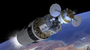 EDS와 알테어, 오리온이 지구 궤도를 벗어나는 모습 상상도