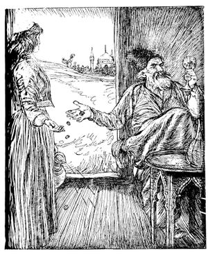 에드먼드 조셉 설리번이 피츠제럴드의 첫 번째 버전 12연을 삽화로 그린 작품