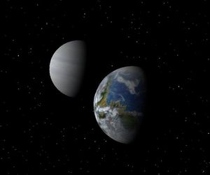 어머니 항성으로부터의 거리를 고려할 때, HD 28185 b는 창백한 푸른 빛을 띤 구름으로 덮여 있을 가능성이 높다.