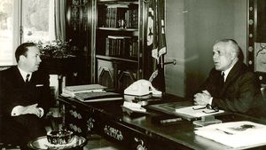 에셉시와 하비브 부르기바 (카르타고 궁전, 1965년)