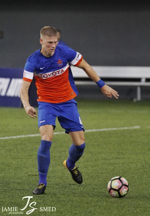 델브리지가 FC 신시내티에서 뛰는 모습