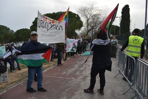 바르셀로나에서의 보이콧・데모 활동