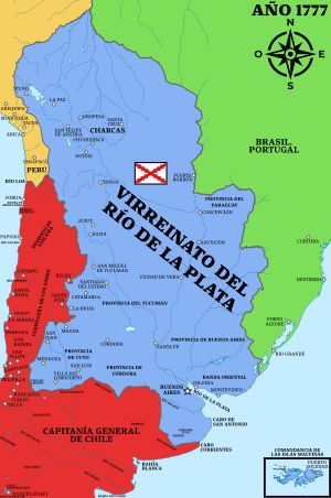 1777년 리오 데 라 플라타 부왕령