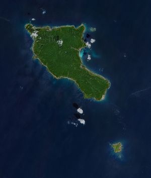 란위섬과 셔우섬의 위성 사진