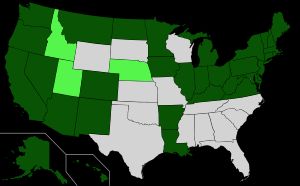 메디케이드 확대 현황:  메디케이드 확대 안 통과,  이전에 시행되었거나 통과된 메디케이드 확대,  메디케이드 확대 없음