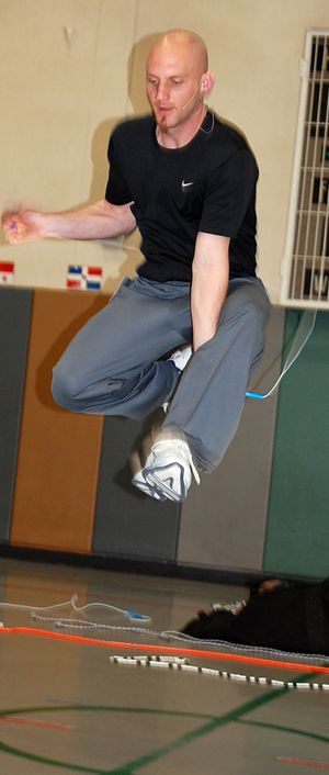 다리 넘기 기술