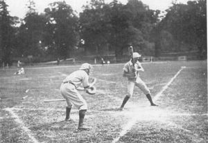 미국팀 상대로 타자에 나선 스웨덴 선수
