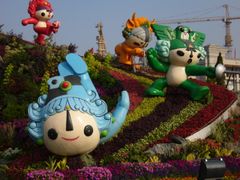 중국 각지의 공원에서 볼 수 있었던 푸와