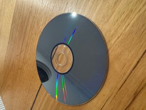 빈 DVD-RW의 데이터 면