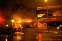 TAM 항공 3054편의 사고 현장(2007년 7월 17일)